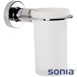 Sonia - Sonia Tecno Diş Fırçalığı (Duvardan, Krom + Cam) - 116935