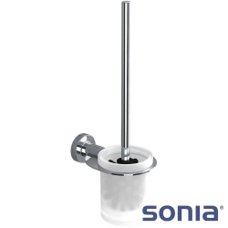 Sonia - Sonia Tecno Tuvalet Fırçalığı (Duvardan, Krom + Cam) - 117000