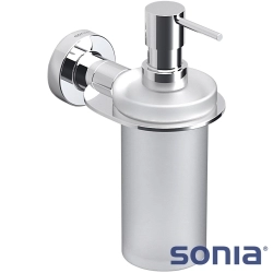Sonia - Sonia Tecno Sıvı Sabunluk (Duvardan, Krom + Cam) - 118281