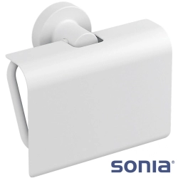 Sonia - Sonia Tecno Kapaklı Tuvalet Kağıtlığı, Mat Beyaz - 166169