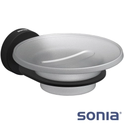 Sonia - Sonia Tecno Sabunluk, Mat Siyah (Duvardan, Siyah + Cam) - 166268