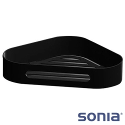 Sonia - Sonia Köşe Malzemelik, 22.5 cm, Mat Siyah (Duvardan) - 176519