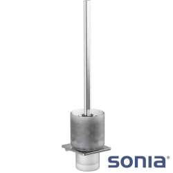 Sonia - Sonia S6 Tuvalet Fırçalığı (Duvardan, Krom + Cam) - 185979