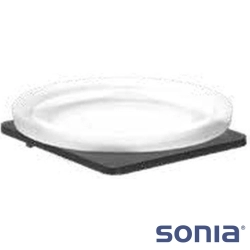Sonia - Sonia S-Cube Sabunluk, Mat Siyah (Duvardan, Siyah + Cam) - UNI008-01-N