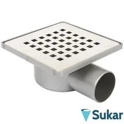 Sukar - Sukar 15x15 Plastik Çerçeveli Standart Yer Süzgeci, Paslanmaz Çelik, 70 Çıkış