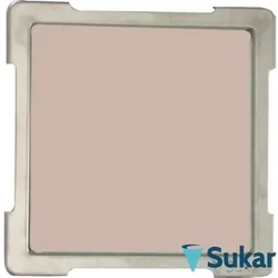 Sukar - Sukar Line9 10x10 Paslanmaz Çelik Çerçeve Üzeri Cam Izgaralı Süzgeç, Paslanmaz Çelik, Vizon Cam Model