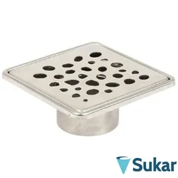 Sukar - Sukar Line9 10x10 Paslanmaz Çelik Çerçeve Izgaralı Süzgeç, Paslanmaz Çelik, Çakıl Taşı Model