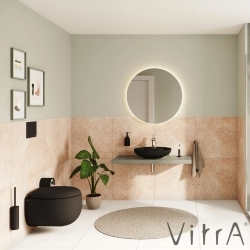 Vitra - Vitra Memoria Klozet Kapağı, Mat Siyah, Yavaş Kapanır, Kolay Sökülebilir