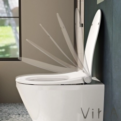 Vitra - Vitra Slim Ses Yok Kapak Model-2(Kemer-S50), Yavaş Kapanır