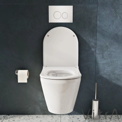 Vitra - Vitra Slim Ses Yok Kapak Model-2(Kemer-S50), Yavaş Kapanır