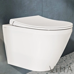 Vitra - Vitra Slim Ses Yok Kapak Model-2(Kemer-S50), Yavaş Kapanır, Kolay Sökülebilir