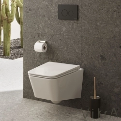 Vitra - Vitra Equal Klozet Kapağı, Yavaş Kapanır, Kolay Sökülebilir