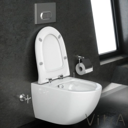 Vitra - Vitra Sento Slim Klozet Kapağı, Yavaş Kapanır
