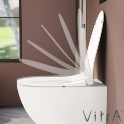 Vitra - Vitra Sento Slim Klozet Kapağı, Yavaş Kapanır