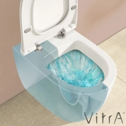 Vitra - Vitra Sento Slim Klozet Kapağı, Yavaş Kapanır, Mat Beyaz