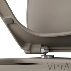 Vitra - Vitra Sento Slim Klozet Kapağı, Yavaş Kapanır, Mat Bej