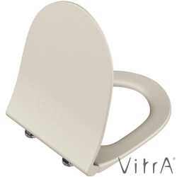 Vitra - Vitra Sento Slim Klozet Kapağı, Yavaş Kapanır, Kolay Sökülebilir, Mat Kum Beji