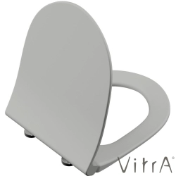 Vitra - Vitra Sento Slim Klozet Kapağı, Yavaş Kapanır, Mat Taş Gri