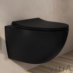 Vitra - Vitra Sento Slim Klozet Kapağı, Yavaş Kapanır, Mat Siyah