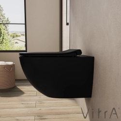 Vitra - Vitra Sento Slim Klozet Kapağı, Yavaş Kapanır, Mat Siyah