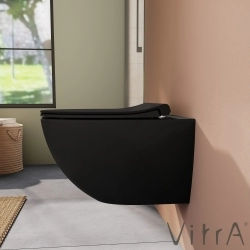 Vitra - Vitra Sento Slim Klozet Kapağı, Yavaş Kapanır, Kolay Sökülebilir, Mat Siyah