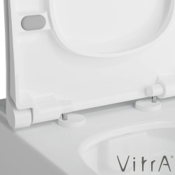 Vitra - Vitra Arkitekt Model-2 Yuvarlak Form Klozet Kapağı, Yavaş Kapanır, Kolay Sökülebilir