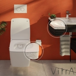 Vitra - Vitra Metropole Slim Klozet Kapağı, Yavaş Kapanır