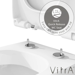 Vitra - Vitra Metropole Slim Klozet Kapağı, Yavaş Kapanır