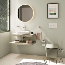 Vitra - Vitra Metropole Slim Klozet Kapağı, Yavaş Kapanır, Kolay Sökülebilir, Mat Bej