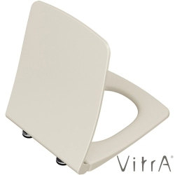 Vitra - Vitra Metropole Slim Klozet Kapağı, Yavaş Kapanır, Kolay Sökülebilir, Mat Bej