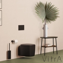 Vitra - Vitra Plural Klozet Kapağı, Metal Menteşeli, Yavaş Kapanır, Kolay Sökülebilir, Mat Siyah