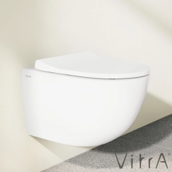 Vitra - Vitra Sento Yavaş Kapanır Klozet Kapağı, Kolay Sökülebilir, Mat Beyaz
