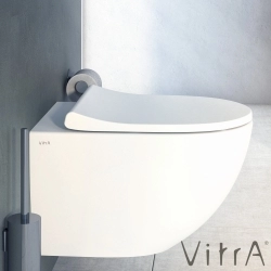 Vitra - Vitra Sento Yavaş Kapanır Klozet Kapağı, Kolay Sökülebilir, Mat Beyaz