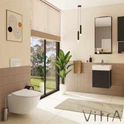 Vitra - Vitra Sento Yavaş Kapanır Klozet Kapağı, Kolay Sökülebilir, Mat Beyaz