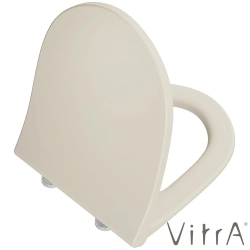Vitra - Vitra Sento Slim Yavaş Kapanır Klozet Kapağı, Kolay Sökülebilir, Mat Kum Beji