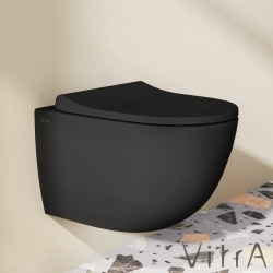 Vitra - Vitra Sento Yavaş Kapanır Klozet Kapağı, Kolay Sökülebilir, Mat Siyah