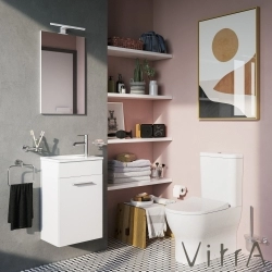 Vitra - Vitra Integra Round Klozet Kapağı, Slim, Yavaş Kapanır, Kolay Sök-Tak, Mat Beyaz