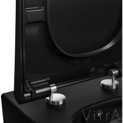 Vitra - Vitra Metropole Slim Klozet Kapağı, Yavaş Kapanır, Kolay Sökülebilir, Mat Siyah