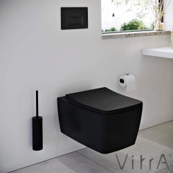 Vitra - Vitra Metropole Slim Klozet Kapağı, Yavaş Kapanır, Kolay Sökülebilir, Mat Siyah
