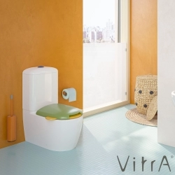 Vitra - Vitra Sento Çocuklar İçin Klozet Kapağı, Yavaş Kapanır, Yeşil-Sarı