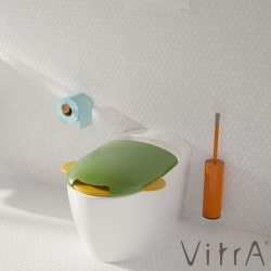 Vitra - Vitra Sento Çocuklar İçin Klozet Kapağı, Yavaş Kapanır, Yeşil-Sarı