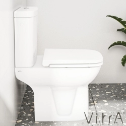 Vitra - Vitra S20 Klozet Kapağı, Yavaş Kapanır (Plastik Menteşeli)