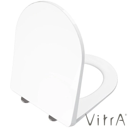 Vitra - Vitra Metropole Round Süper Slim Yavaş Kapanır Klozet Kapağı, Kolay Sökülebilir