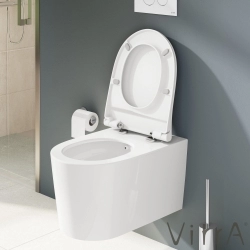 Vitra - Vitra Nest QuantumFlush Slim Klozet Kapağı, Yavaş Kapanır