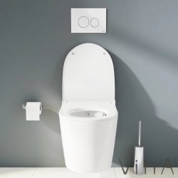 Vitra - Vitra Nest QuantumFlush Slim Klozet Kapağı, Yavaş Kapanır