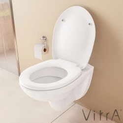 Vitra - Vitra Opal Nuvoplast Klozet Kapağı (Metal Menteşeli)
