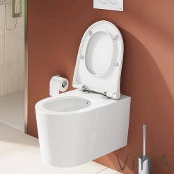 Vitra - Vitra Nest QuantumFlush Klozet Kapağı, Yavaş Kapanır