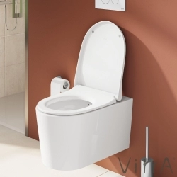 Vitra - Vitra Nest QuantumFlush Klozet Kapağı, Yavaş Kapanır