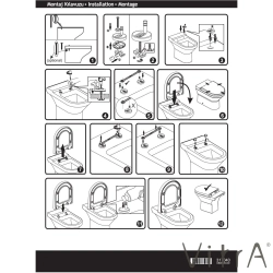 Vitra - Vitra Metropole Round Slim Yavaş Kapanır Klozet Kapağı, Kolay Sökülebilir, Tek Kat Görünümlü, Mat Siyah