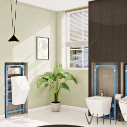 Vitra - Vitra Pisuvar Mekanik Yıkama Seti (Sıva Altı, Bas Sistemi)